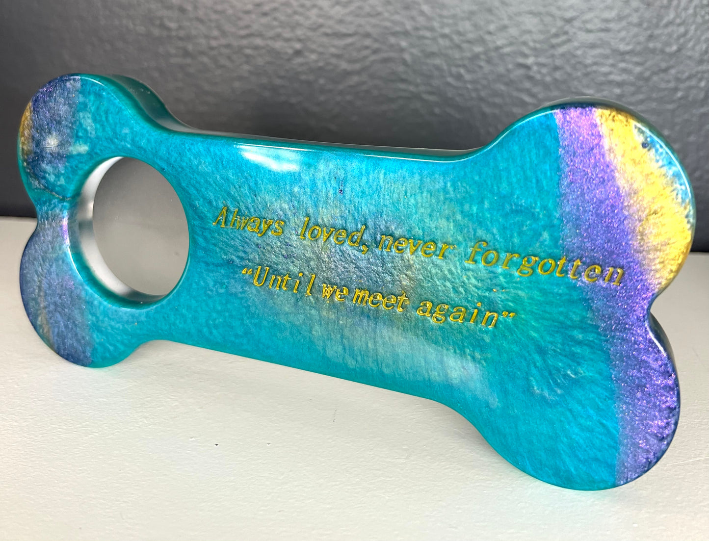 Epoxy Dog Bone Memorial