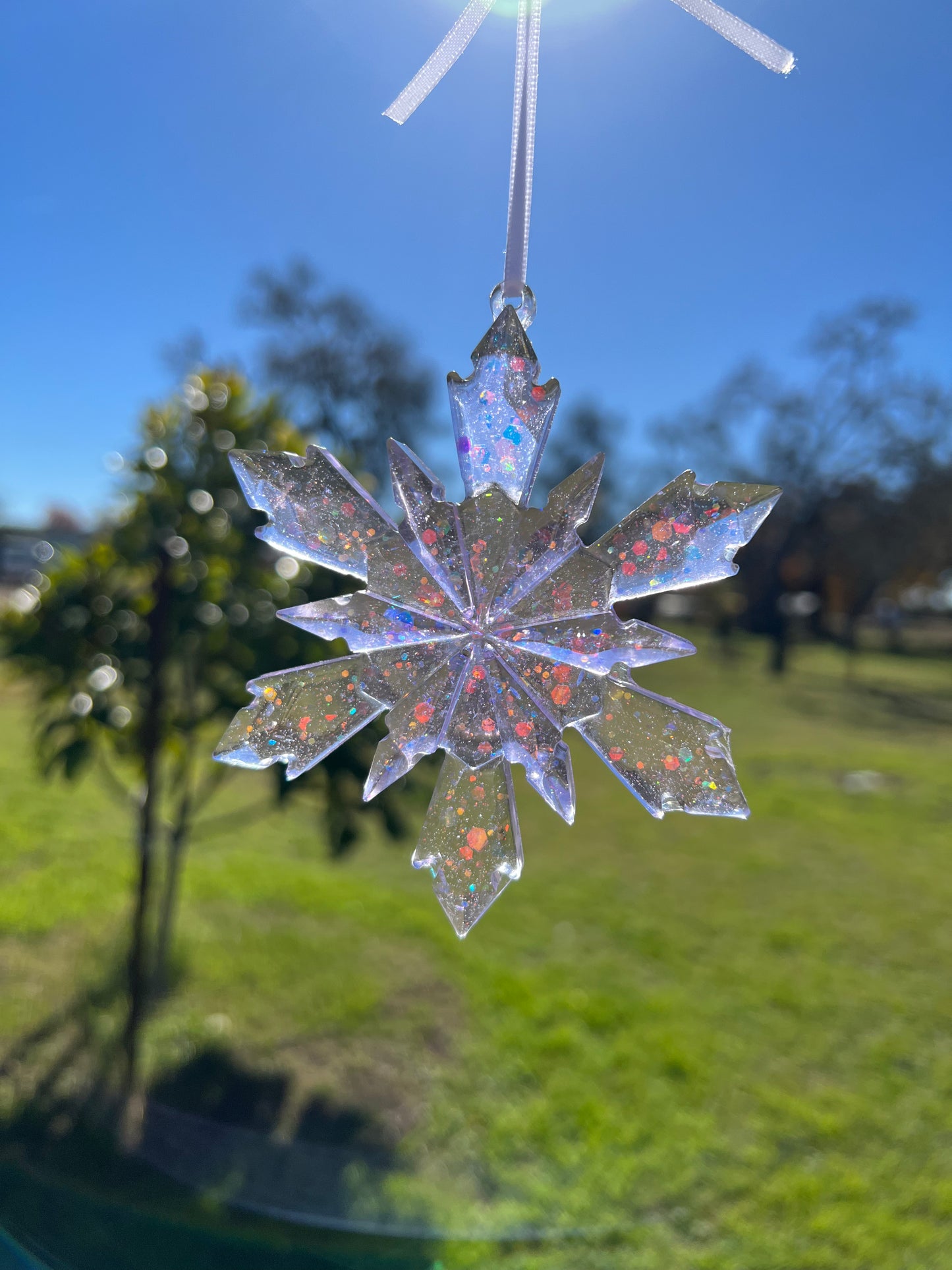 Sparkling Purple Snowflake