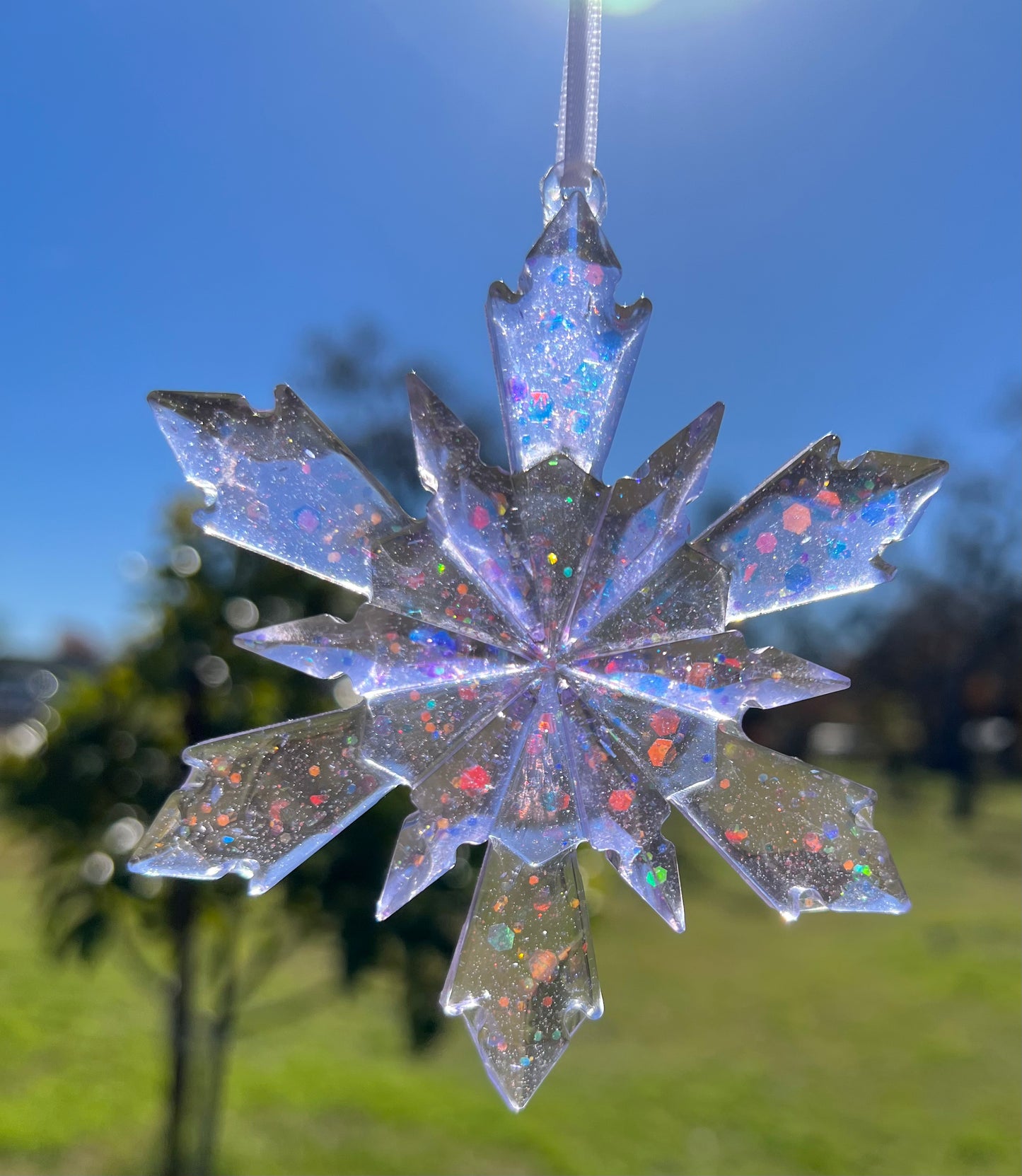 Sparkling Purple Snowflake