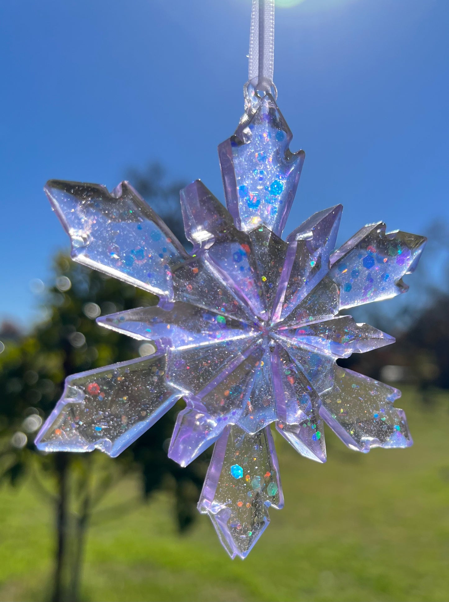 Sparkling Purple Snowflake