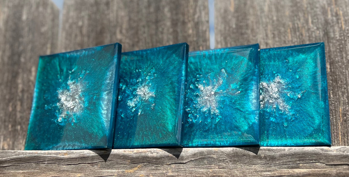 Decorative Tray with Coasters