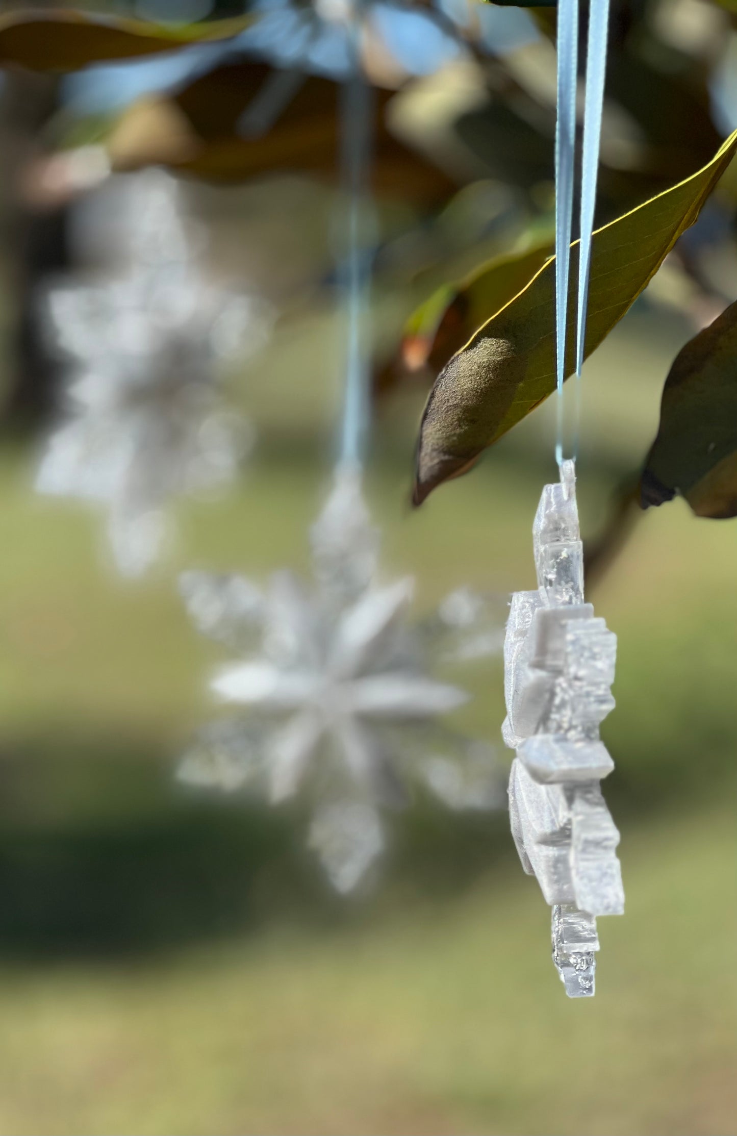 Sparkling Silver Snowflake Ornament