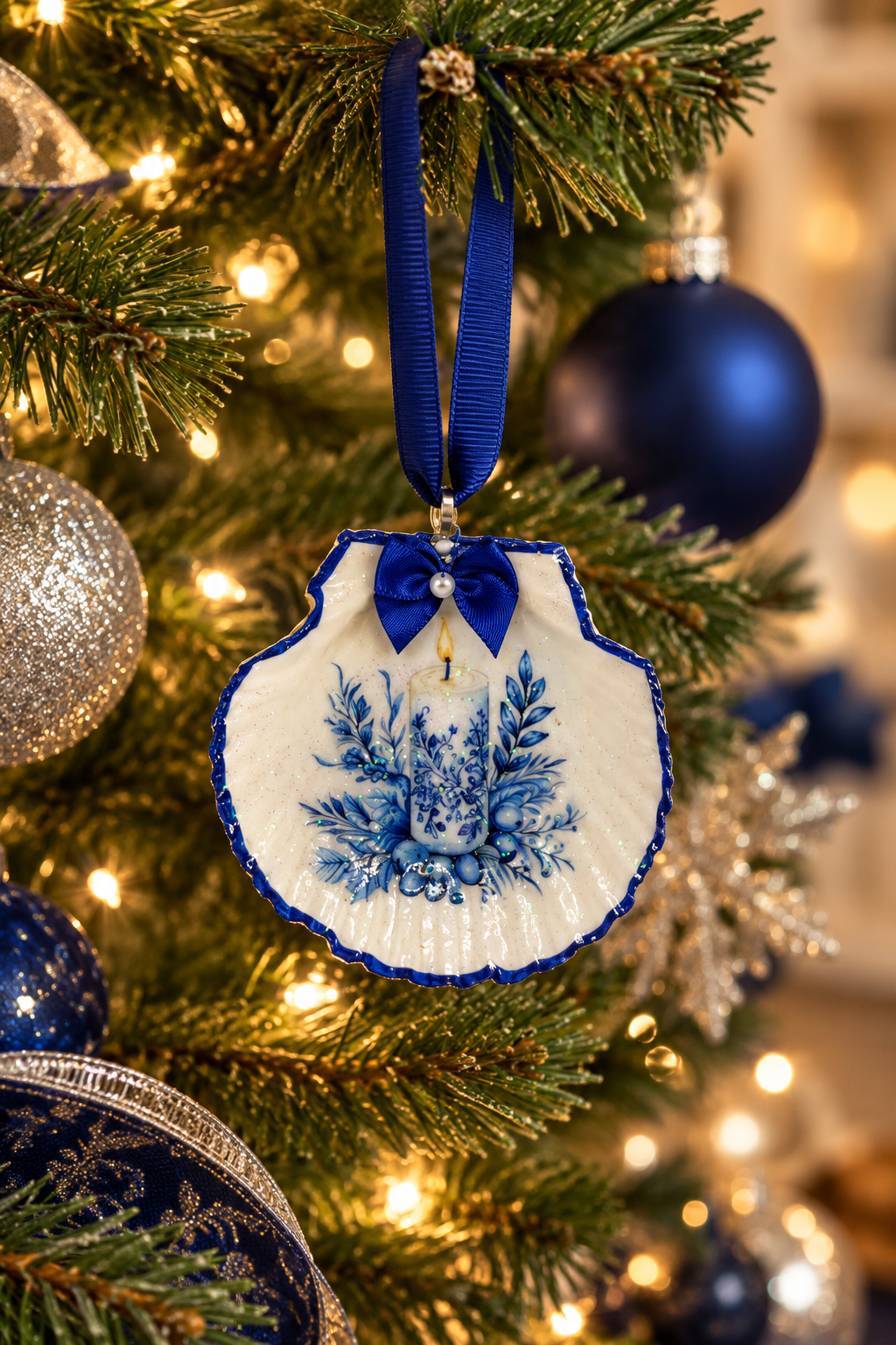 Sea Shell Candle ornament