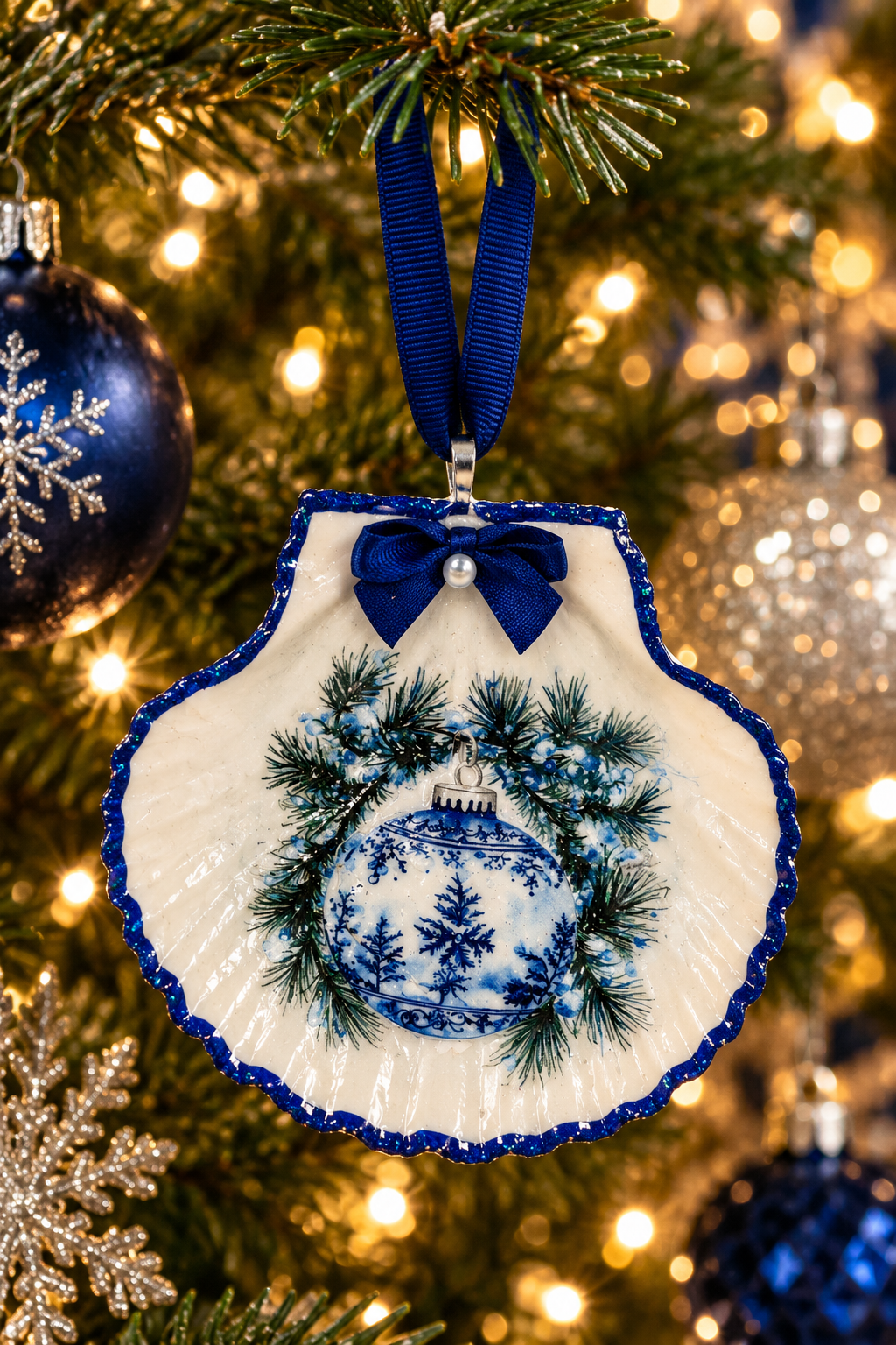 Sea Shell Christmas ornament
