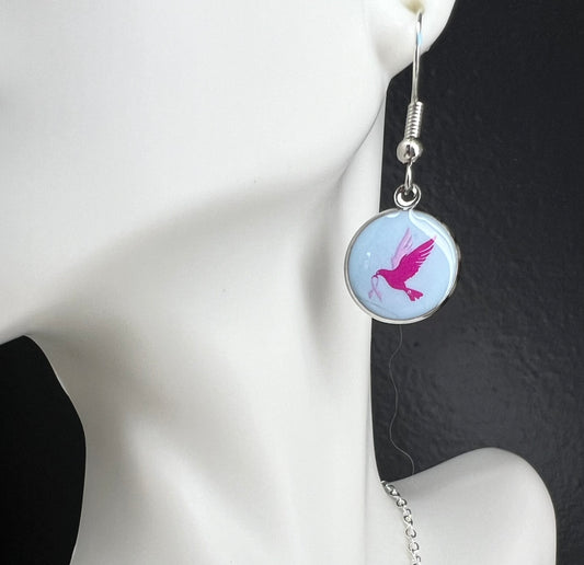 Earrings-Breast Cancer Awareness