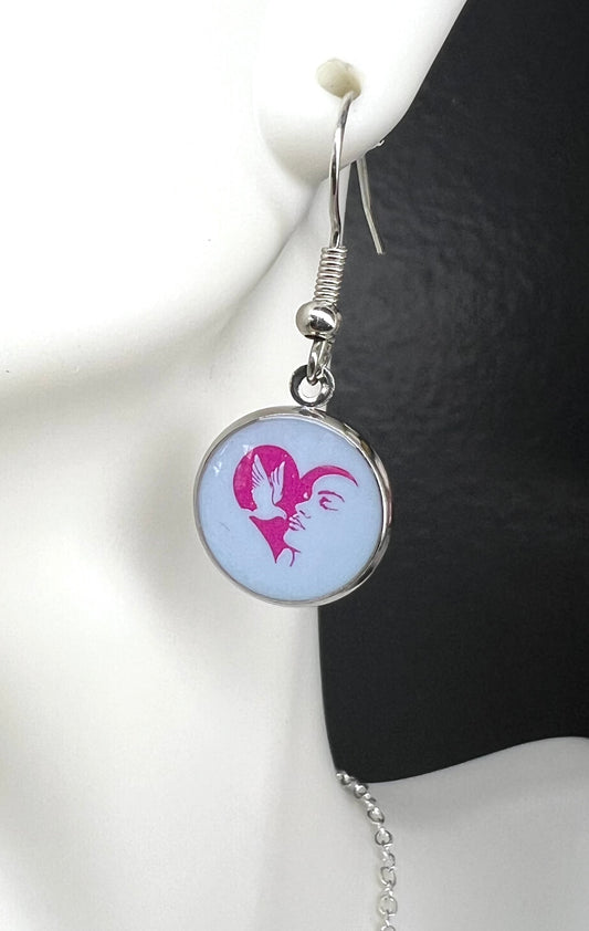 Earrings-Breast Cancer Awareness