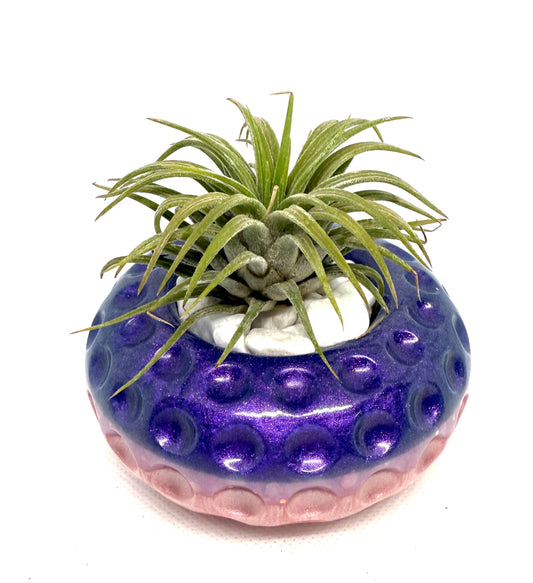 Purple & Peach Epoxy Plant Holder