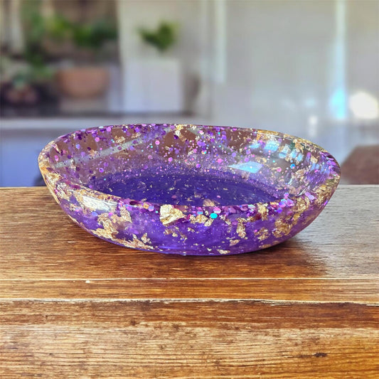 Purple & Gold dish
