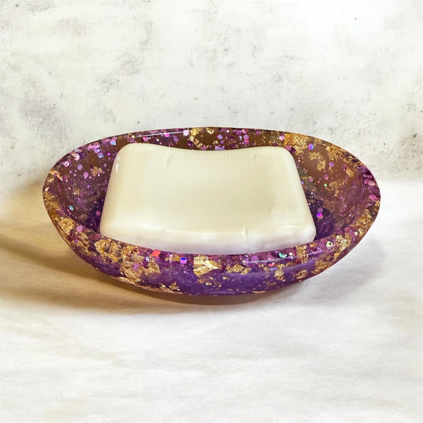Purple & Gold dish