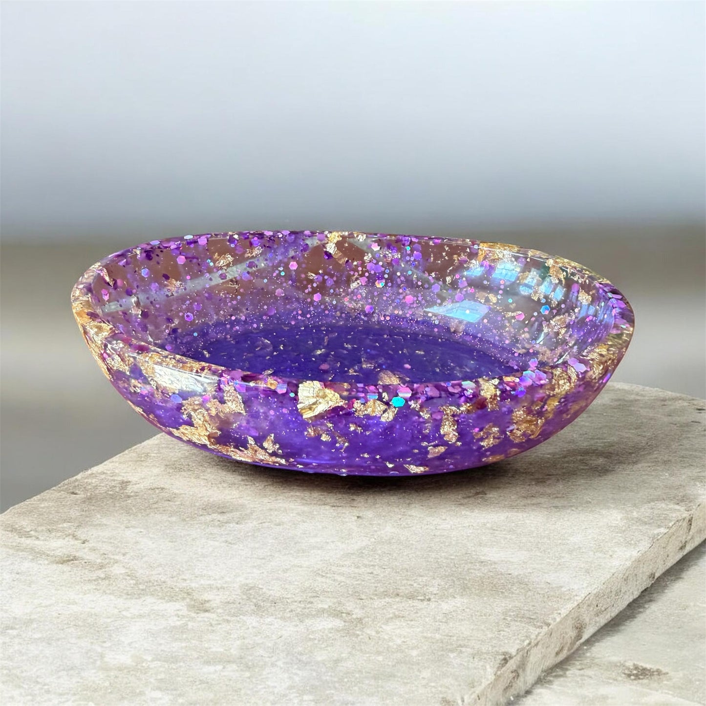 Purple & Gold dish