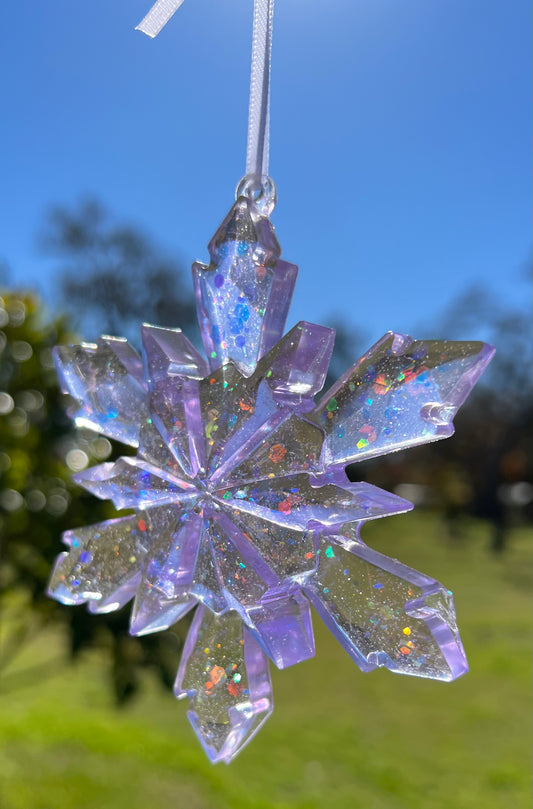 Sparkling Purple Snowflake