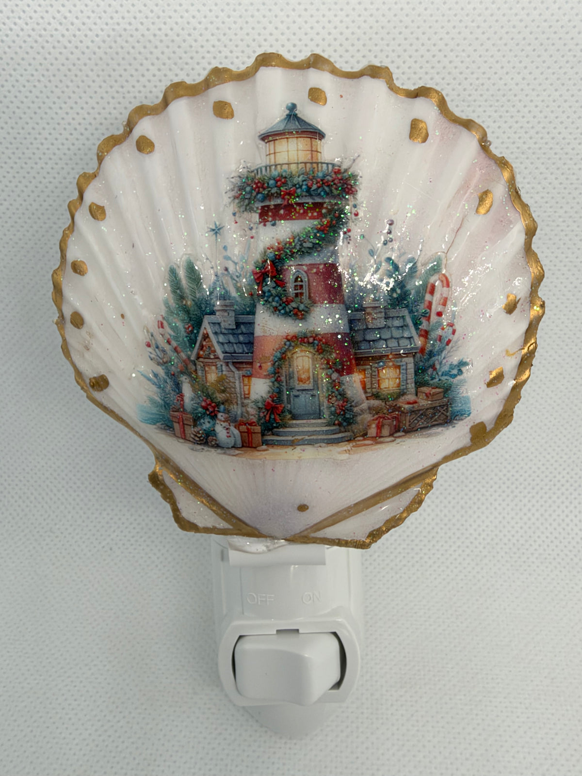 Lighthouse Seashell Nightlight