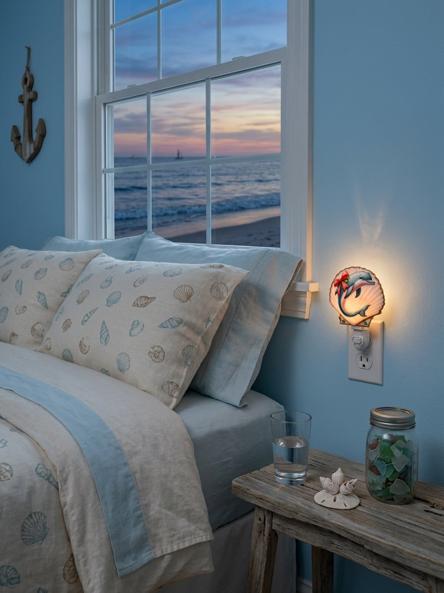 Dolphin Seashell Nightlight