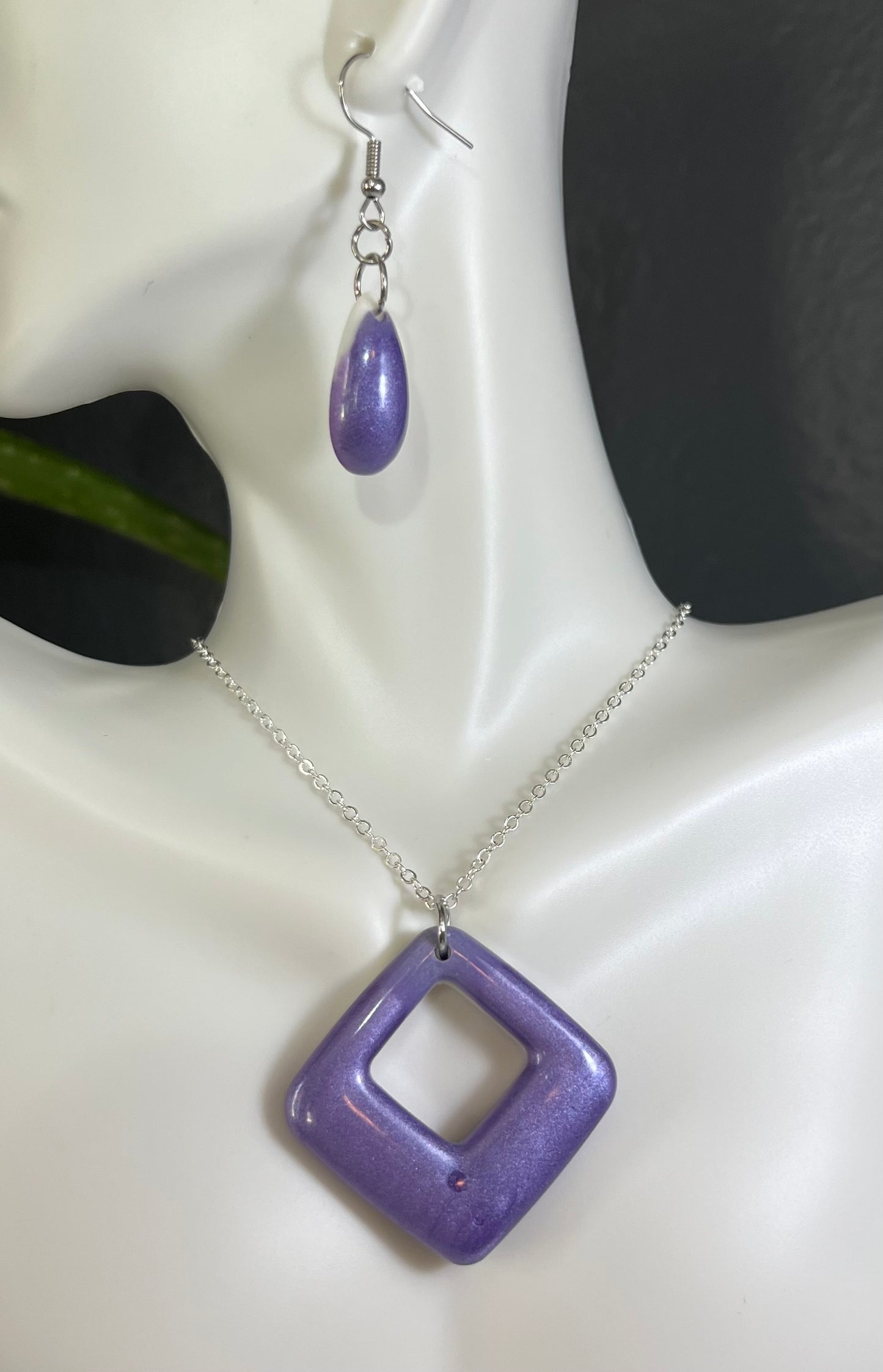 Earrings-Purple