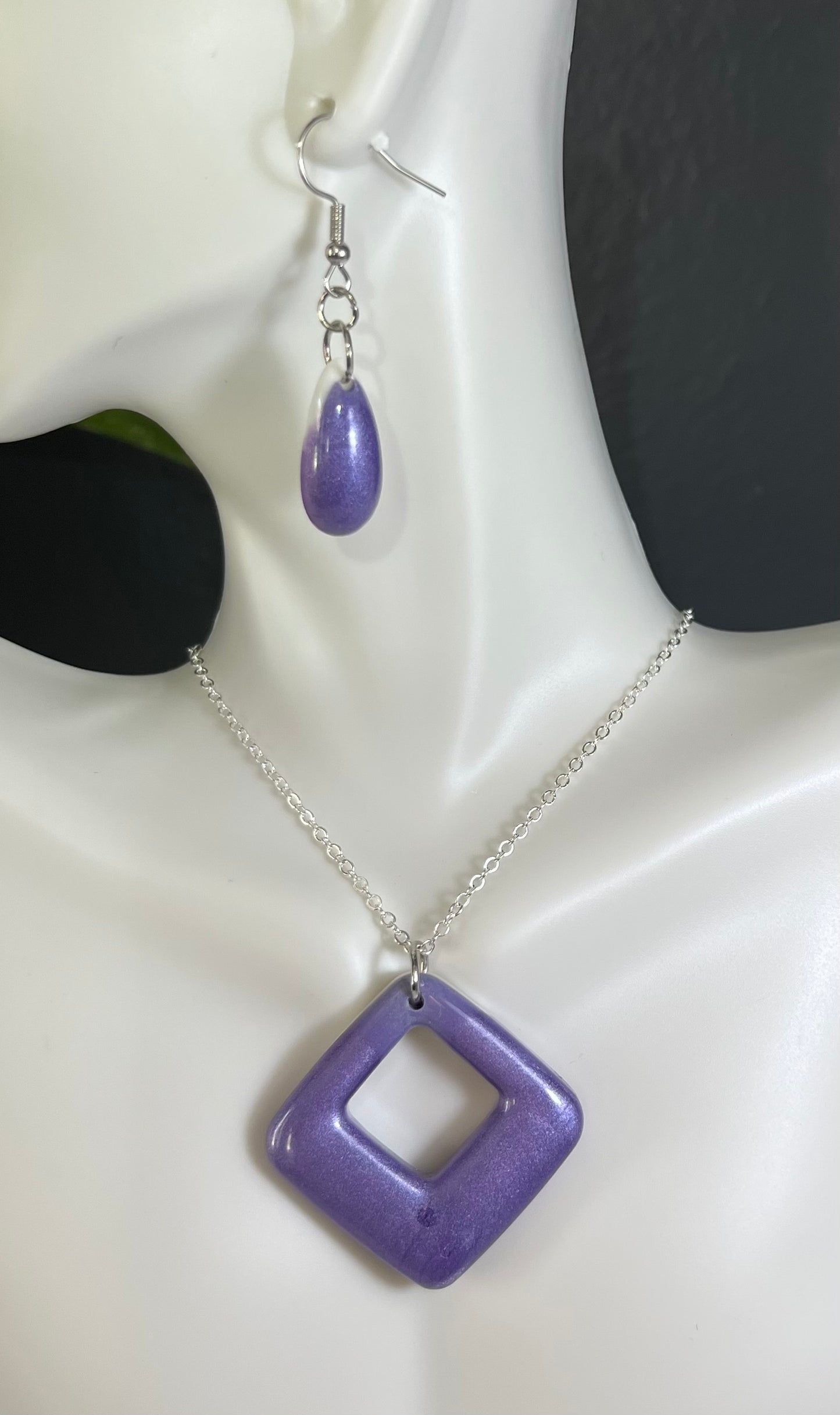 Earrings-Purple