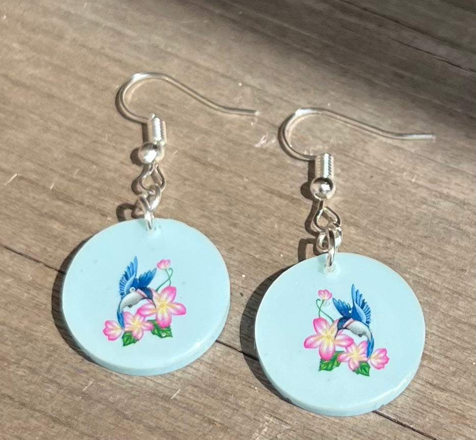 Earrings-Hummingbird