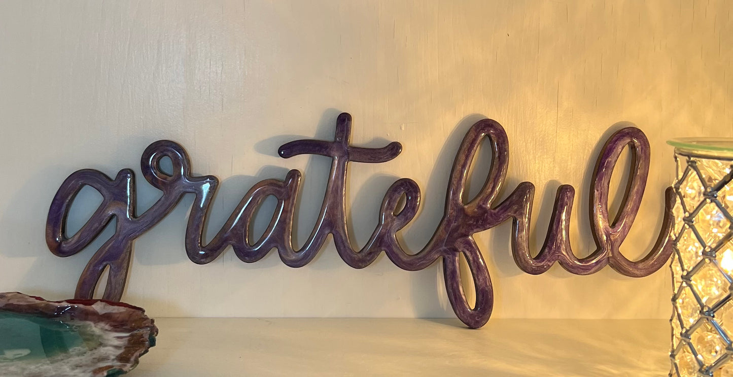 Grateful Sign home decor